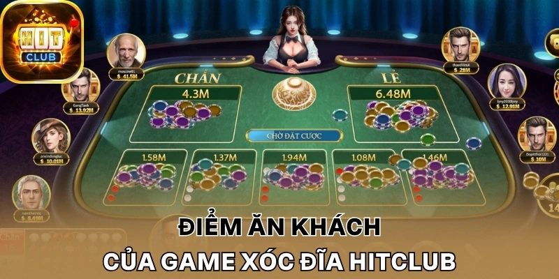 Điểm ăn khách của game xóc đĩa Hitclub